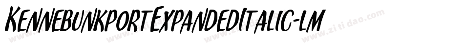 KennebunkportExpandedItalic-lmyw字体转换