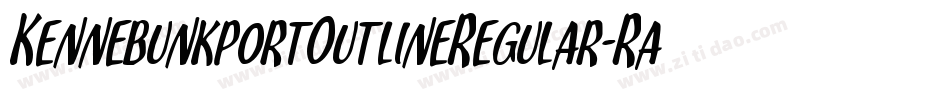 KennebunkportOutlineRegular-Ra4E字体转换
