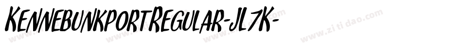 KennebunkportRegular-JL7K字体转换