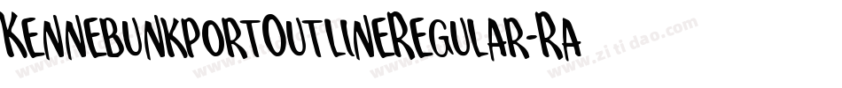 KennebunkportOutlineRegular-Ra4E字体转换