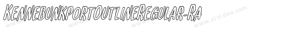 KennebunkportOutlineRegular-Ra4E字体转换