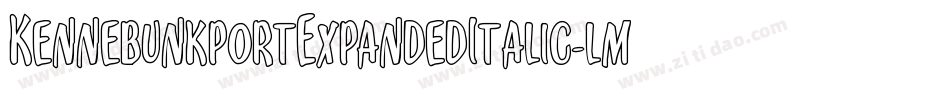 KennebunkportExpandedItalic-lmyw字体转换