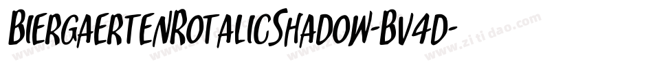 BiergaertenRotalicShadow-Bv4d字体转换