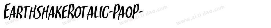 EarthshakeRotalic-Pa0P字体转换