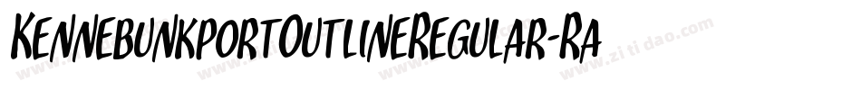 KennebunkportOutlineRegular-Ra4E字体转换