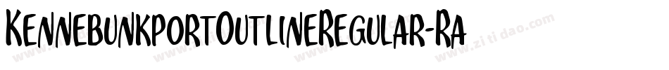 KennebunkportOutlineRegular-Ra4E字体转换