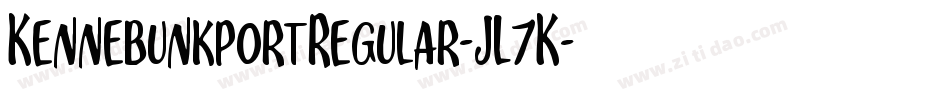 KennebunkportRegular-JL7K字体转换