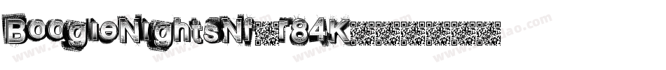 BoogieNightsNf-r84K字体转换
