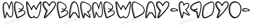 Newyearnewday-K70Yo字体转换