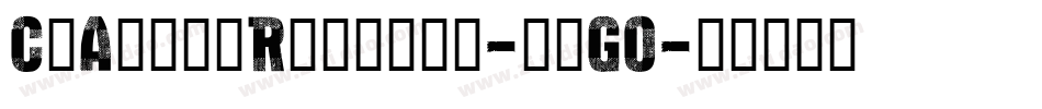 CfArbreRegular-vaGO字体转换