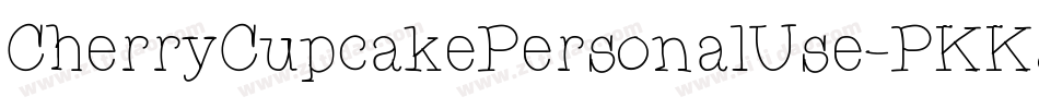 CherryCupcakePersonalUse-PKKJg字体转换