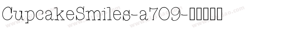 CupcakeSmiles-a709字体转换