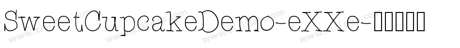 SweetCupcakeDemo-eXXe字体转换