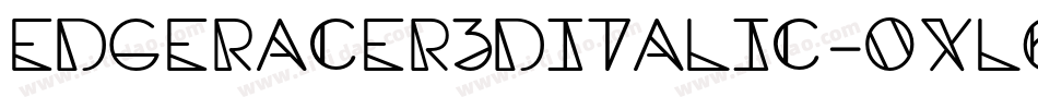 EdgeRacer3DItalic-OXl6字体转换