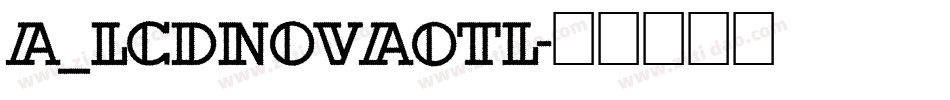 a_LCDNovaOtl字体转换