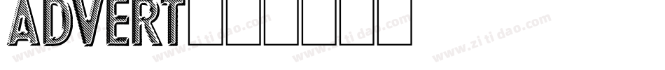 ADVERT字体转换