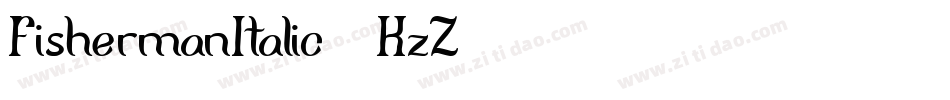 FishermanItalic-8KzZ字体转换