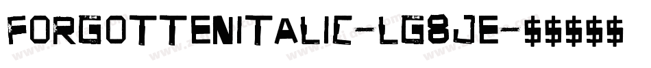 ForgottenItalic-lg8Je字体转换