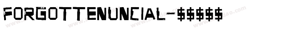 ForgottenUncial字体转换