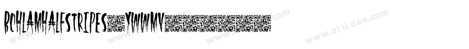 BohlamHalfStripes-ywwmV字体转换