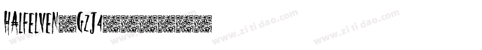 HalfElven-gzj4字体转换