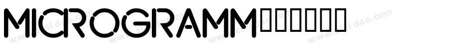 microgramm字体转换