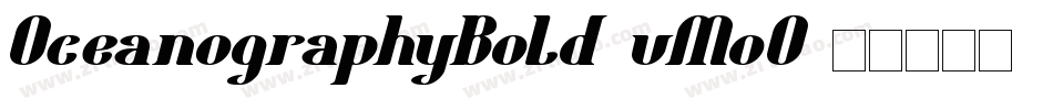 OceanographyBold-vMoO字体转换