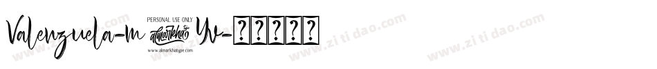 Valenzuela-m7Yv字体转换