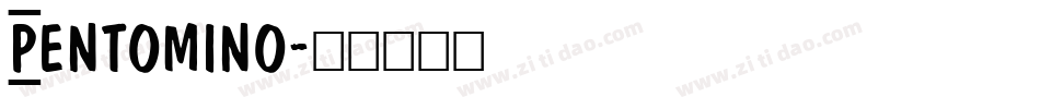 Pentomino字体转换