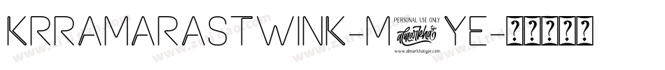 KrRamarasTwink-M7ye字体转换