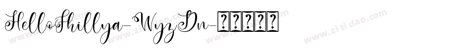HelloFhillya-WyzDn字体转换