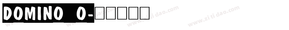 Domino_o字体转换
