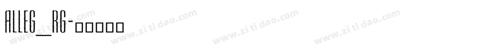 Alleg_Rg字体转换