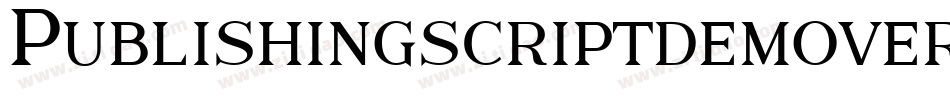 Publishingscriptdemoversion-Gxag字体转换