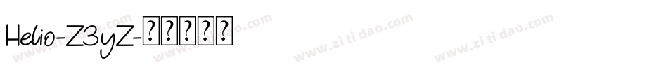 Helio-Z3yZ字体转换
