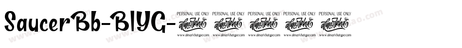 SaucerBb-B1YG字体转换