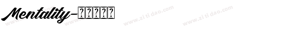 Mentality字体转换