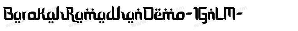 BarokahRamadhanDemo-1GnLM字体转换