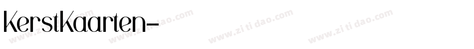 KerstKaarten字体转换