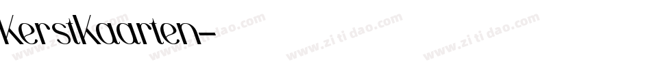 KerstKaarten字体转换