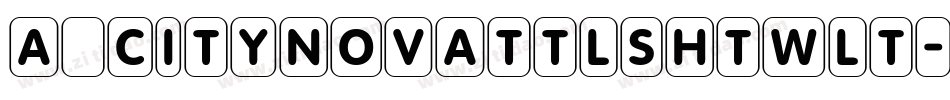 a_CityNovaTtlShTwLt字体转换