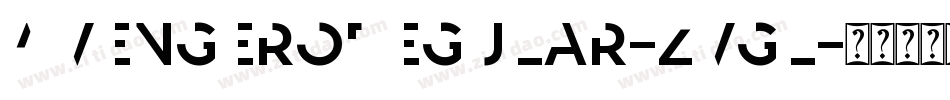 AvengeroRegular-zvgl字体转换