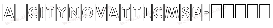 a_CityNovaTtlCmSp字体转换