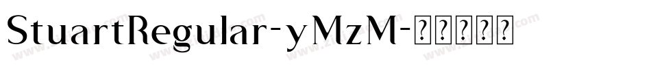 StuartRegular-yMzM字体转换