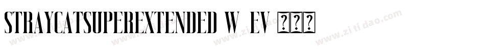 StrayCatSuperextended-W8eV字体转换