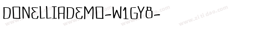 DonelliaDemo-w1GY8字体转换