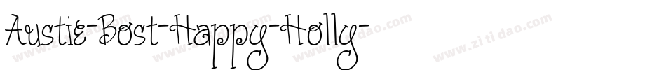 Austie-Bost-Happy-Holly字体转换