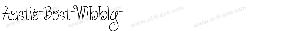 Austie-Bost-Wibbly字体转换