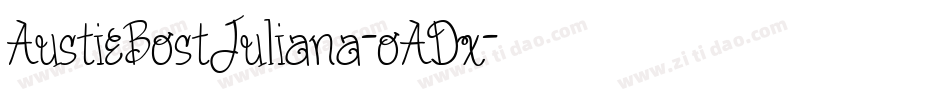 AustieBostJuliana-oADx字体转换