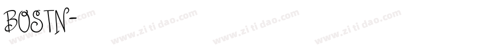 BOSTN字体转换